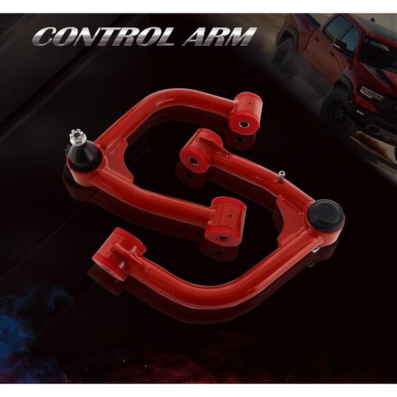 For 2007-2021 Toyota Tundra 2008-2022 Sequoia 2-4" Red Front Upper Control Arms - Picture 7 of 7